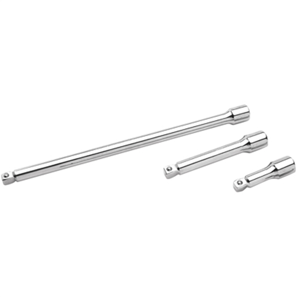 Performance Tool Chrome Wobble Extension Set, 3 Piece, 3/8" Drive, with 1-3/4", 3" and 8" Extensions W38157